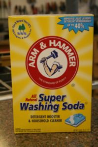 Washing soda can be picked up at any local store